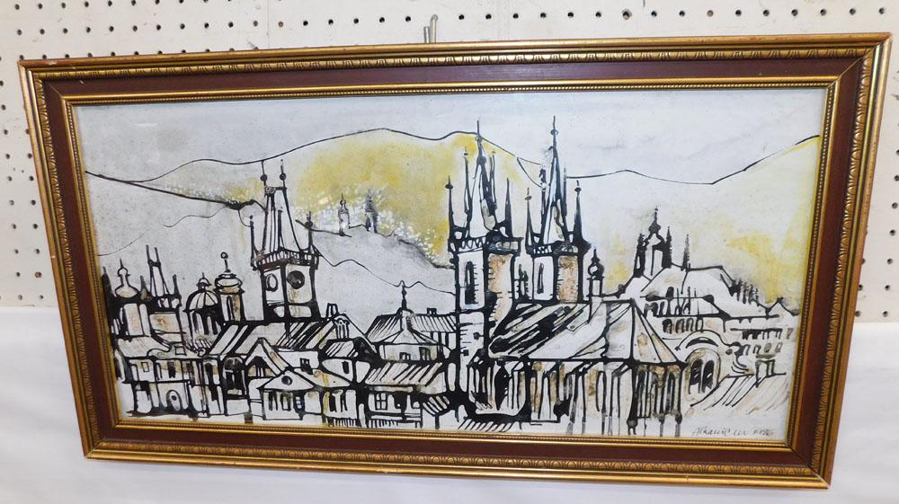 Framed Watercolor - Signed & Dated (1 of 4)