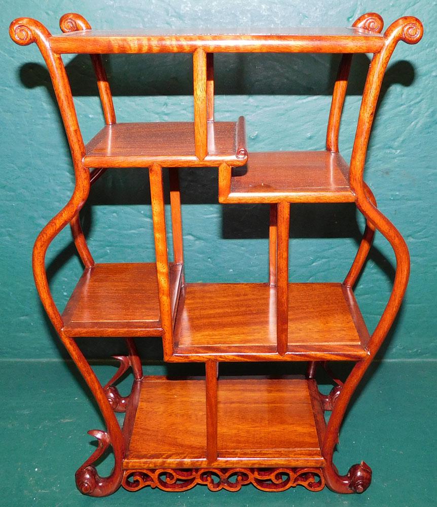 Diminutive Oriental Rosewood Etagere (1 of 3)