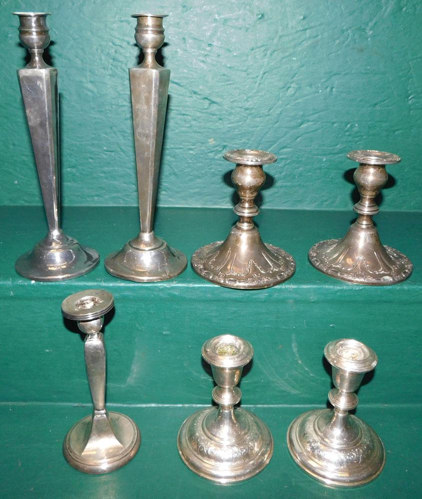 7 Sterling Weighted Candlesticks (1 of 3)