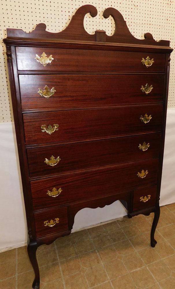 Mahogany Queen Anne Style Highboy (1 of 6)