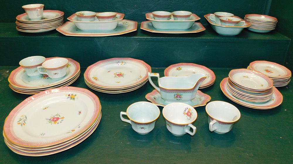 66 Pieces of Adams English Ironstone "Calyx Ware" (1 of 5)