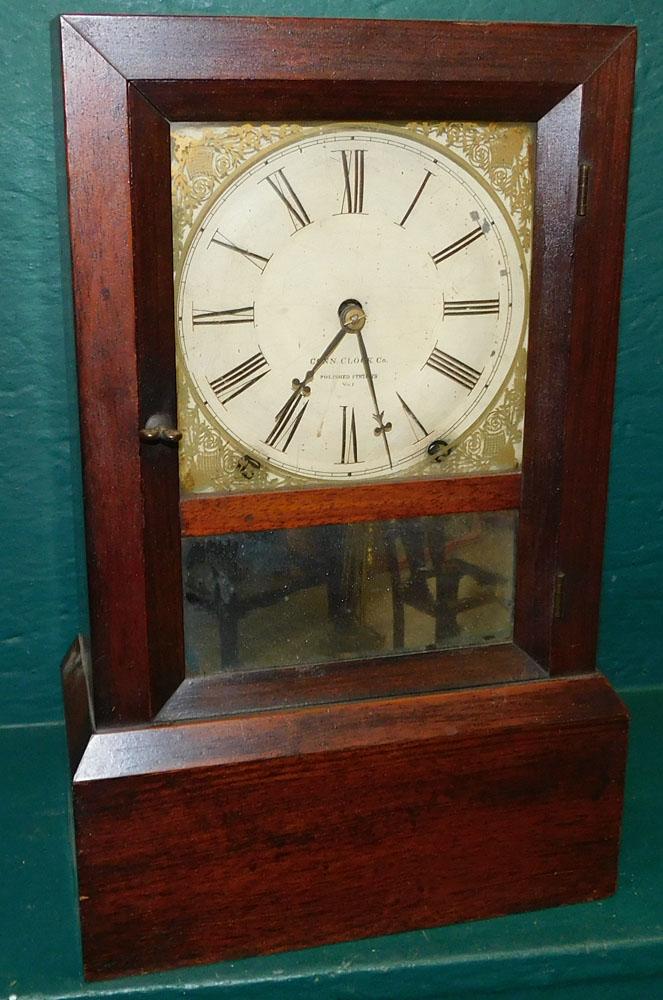 Antique Rosewood Shelf Clock by Upson Bros. - Connecticut Clock Company (1 of 4)