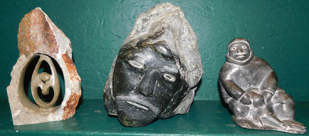 3 Pieces of Stone Eskimo Art (1 of 6)