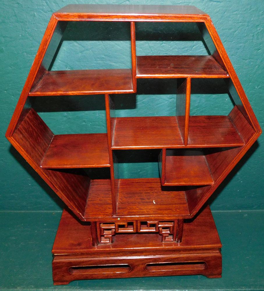 Oriental Rosewood Table Top Etagere (1 of 2)