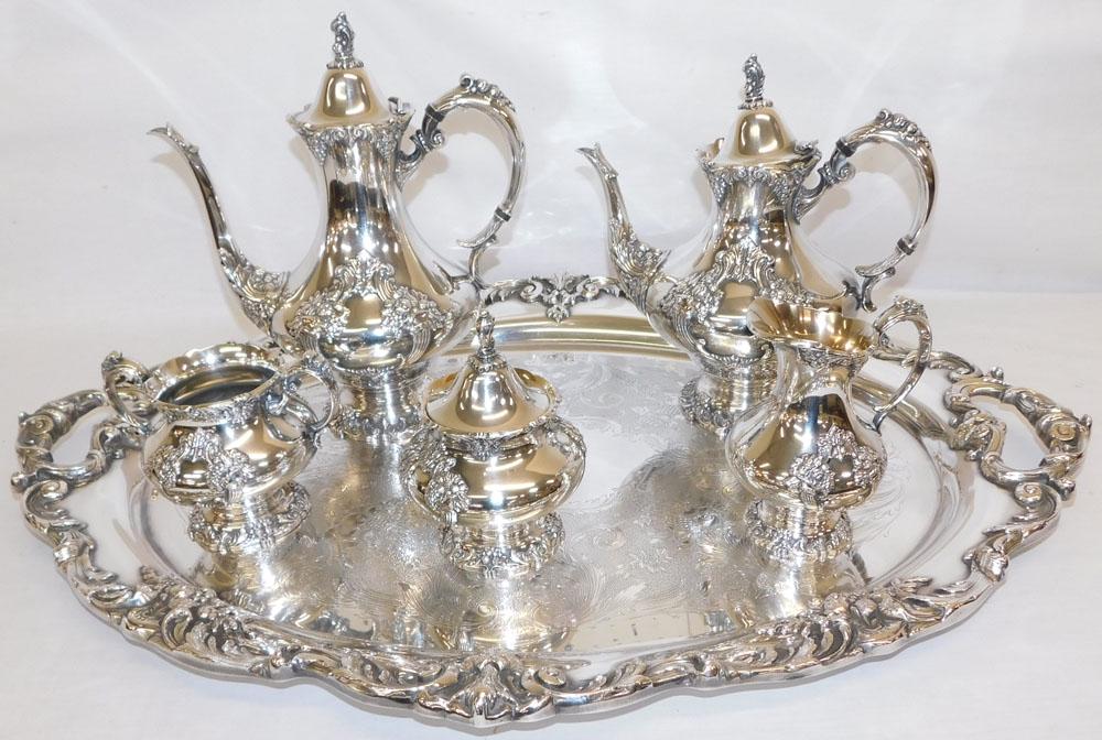 6 Piece Silverplated Tea Service by Reed & Barton (1 of 12)