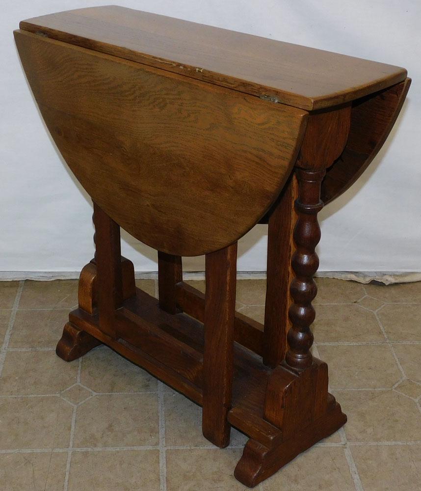 Antique Oak Drop-Leaf Table (1 of 4)