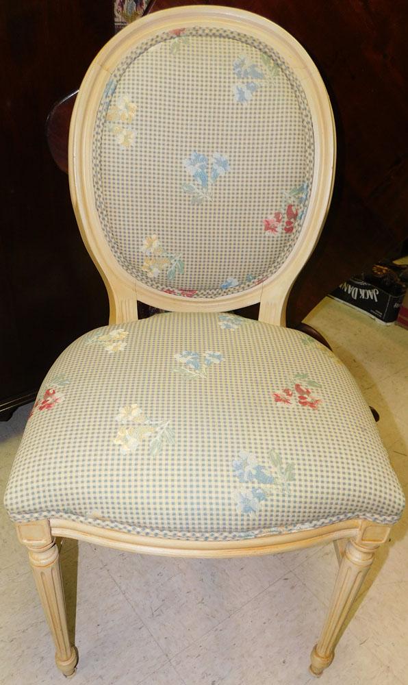 Painted French Style Side Chair (1 of 2)