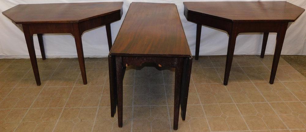 19th C 3 Part Mahogany Dining Table (1 of 5)