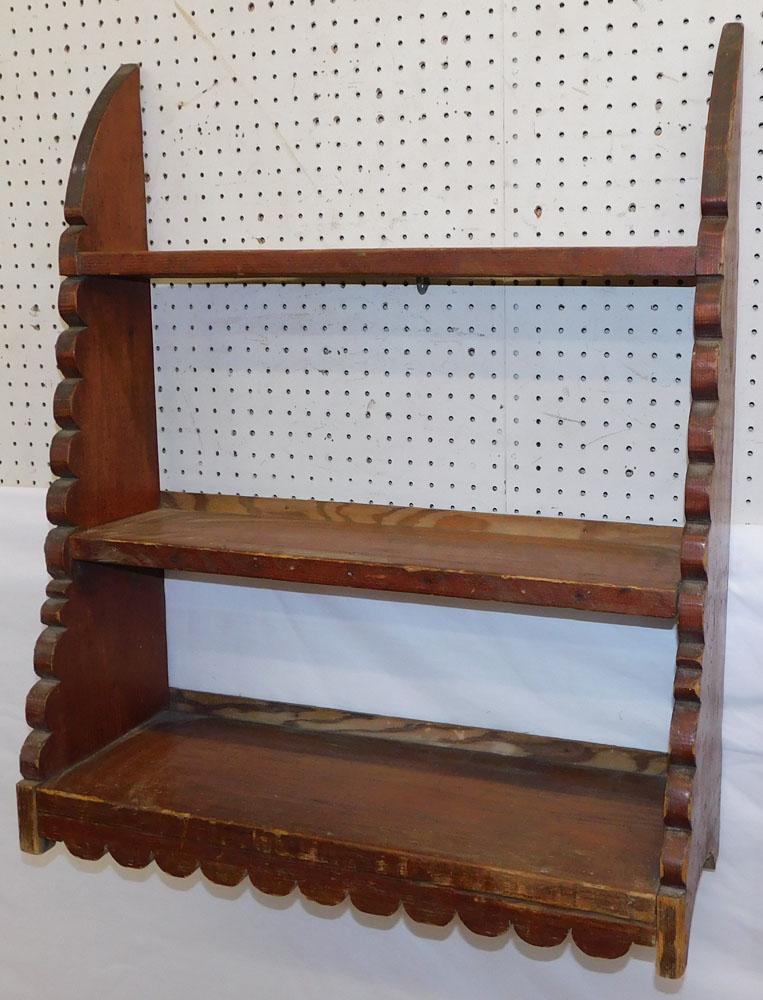 Antique Primitive Pine Shelf (1 of 3)