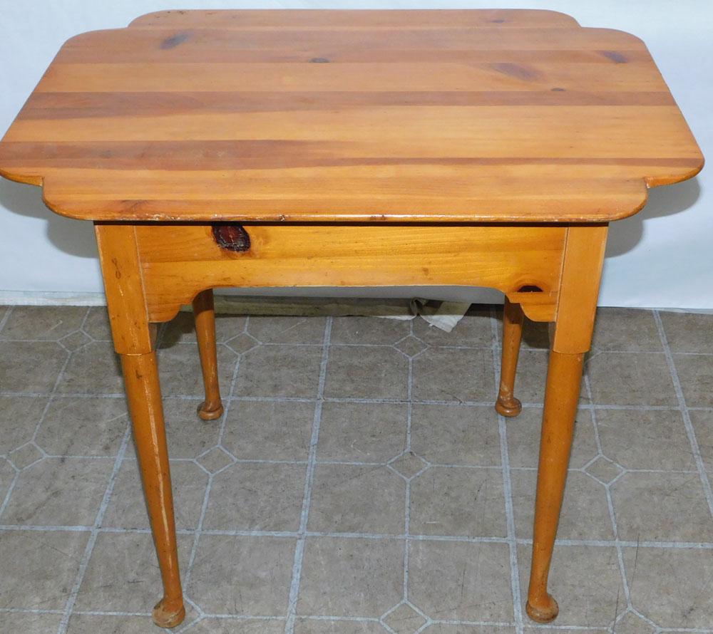 Benchmade Cherry Queen Anne Style Shaped Top Tea Table (1 of 4)