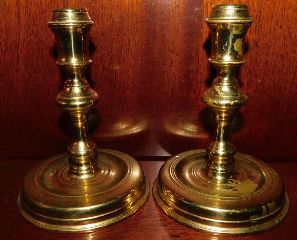 Pair of Brass Candlesticks by Colonial Williamsburg (1 of 2)