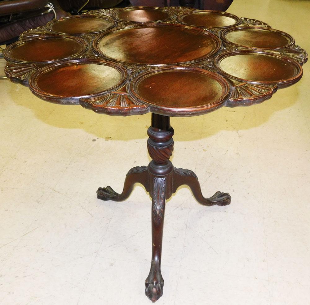 Carved Mahogany Supper Table by Kittinger (1 of 4)