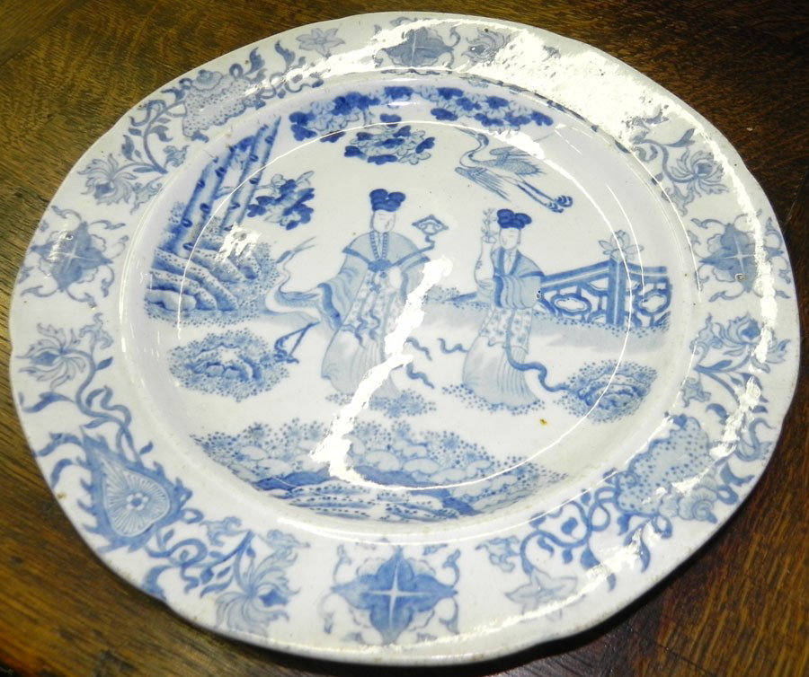 21 pc masons patent ironstone partial dinner set.: (21) piece masons patent ironstone oriental patterned partial dinner set.