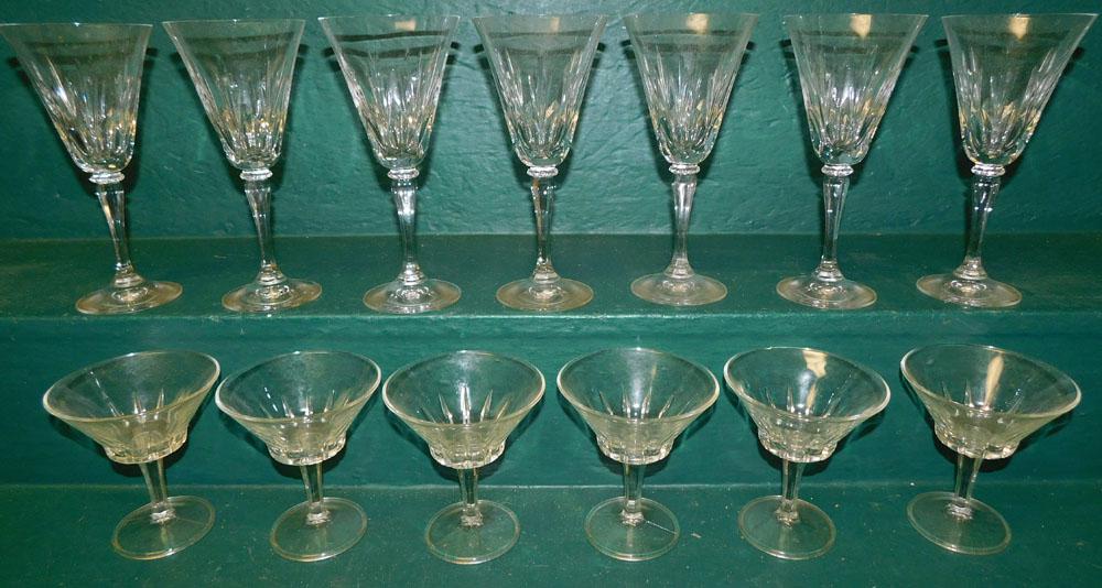Lot of Stemware: Lot of Stemware . ALL DESCRIPTIONS AND ANY CONDITION STATEMENT GIVEN BY LANGSTON AUCTION GALLERY ARE STRICTLY OPINIONS AND LANGSTON'S SHALL HAVE NO RESPONSIBILITY FOR ERRORS OR OMISSIONS. THE ABSENCE 