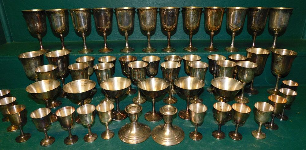 Lot of Silverplate Goblets (1 of 4)