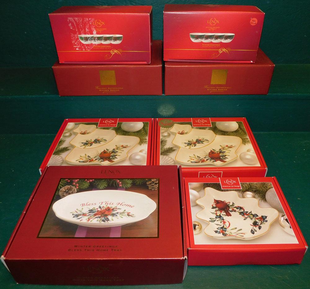 Lot of Lenox Porcelain Items: Lot of Lenox Porcelain Items . ALL DESCRIPTIONS AND ANY CONDITION STATEMENT GIVEN BY LANGSTON AUCTION GALLERY ARE STRICTLY OPINIONS AND LANGSTON'S SHALL HAVE NO RESPONSIBILITY FOR ERRORS OR OMISSIONS.