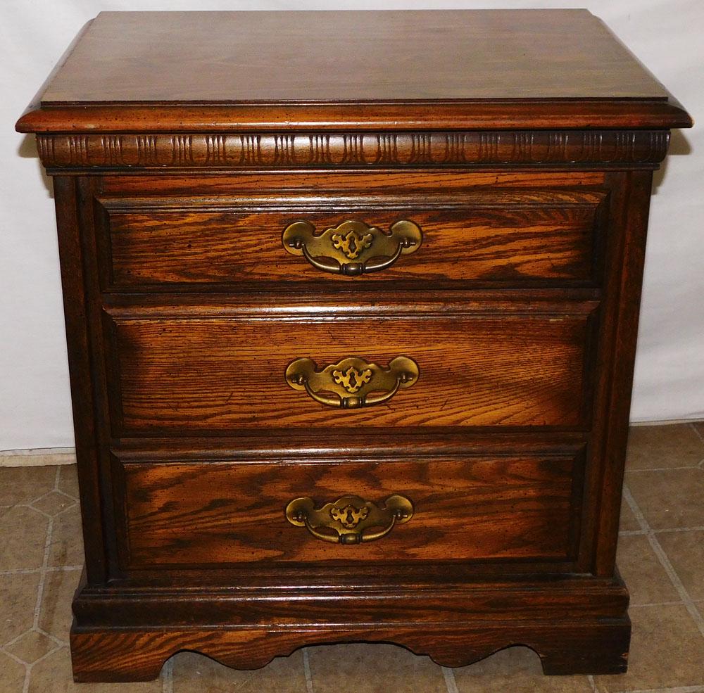 Chestnut 3 Drawer Night Stand by American Drew (1 of 4)