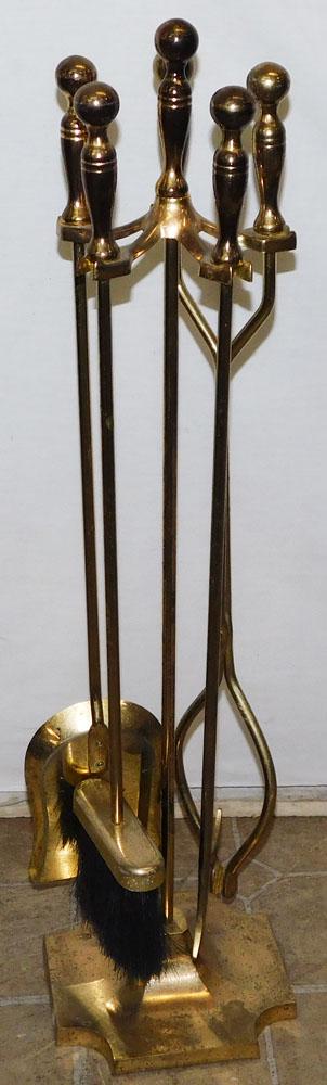 Lot of Brass Fire Tools (1 of 2)