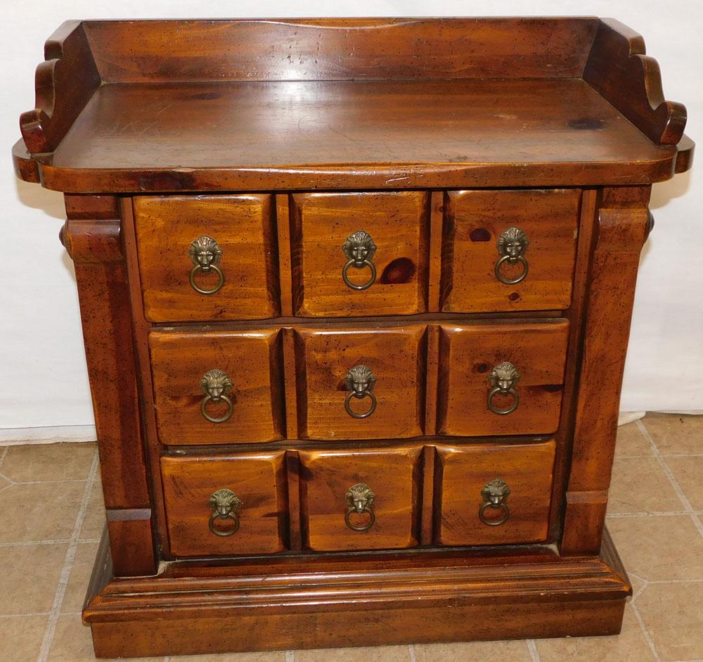 Pine 3 Drawer Night Stand (1 of 3)