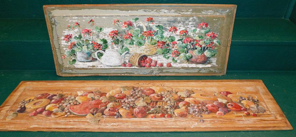 2 Painted Pine Panels (1 of 4)