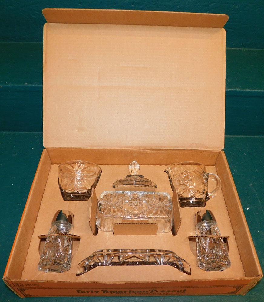 Anchor Hocking 7 Piece Glass Table Set in Box (1 of 3)