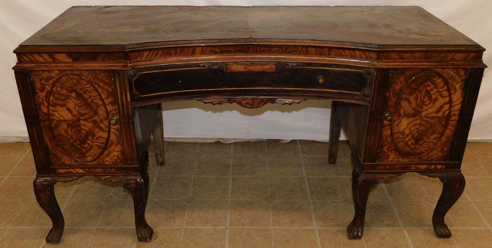 Antique Walnut Claw Foot Vanity (1 of 7)