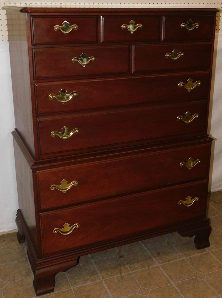 Cherry 5 Drawer Chest By Statton (1 of 7)