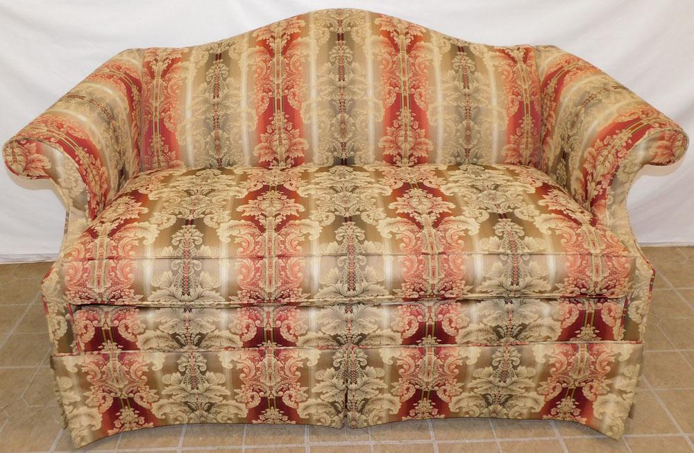 Upholstered Camel Back Love Seat By Craft Masters (1 of 4)