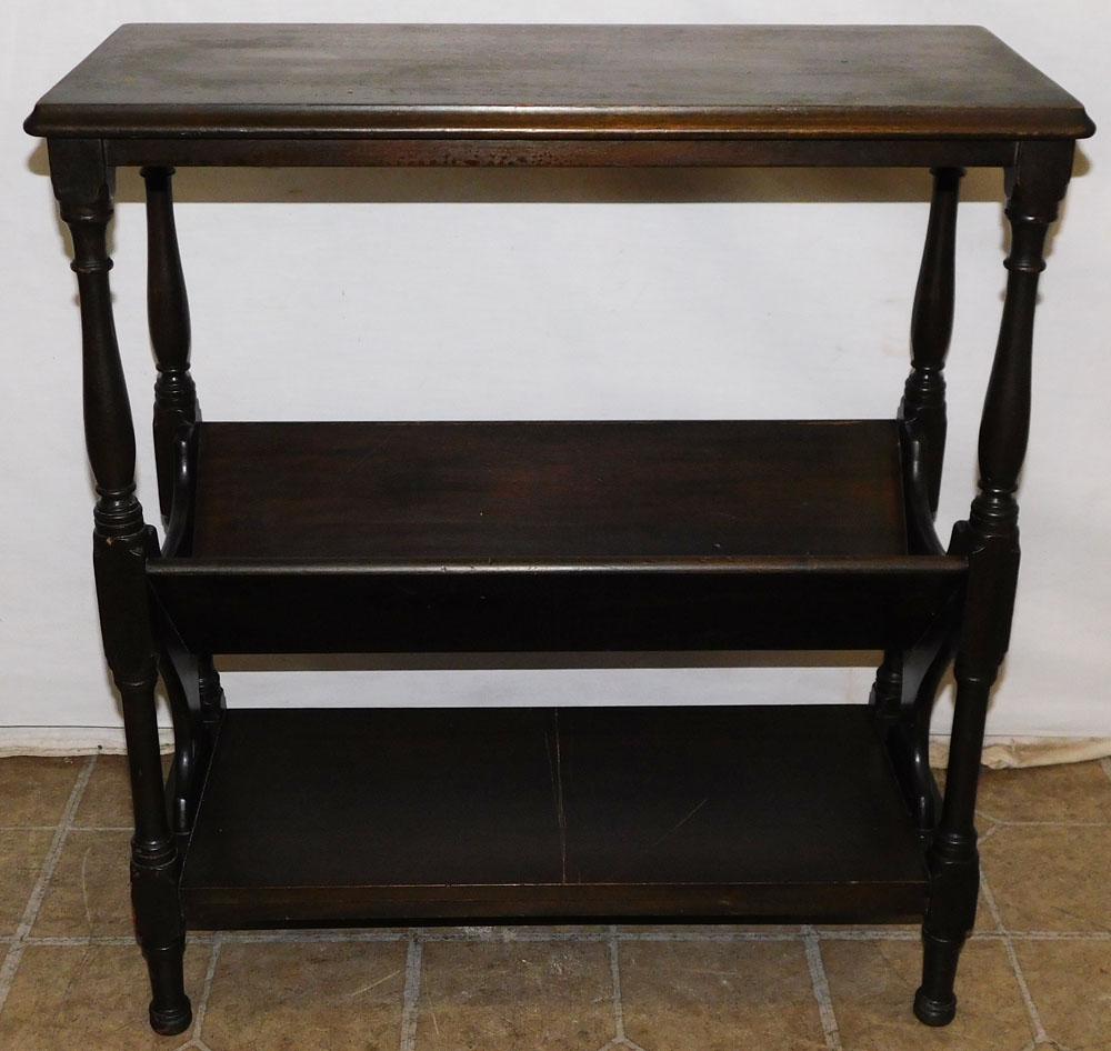 Walnut Magazine Stand End Table (1 of 3)