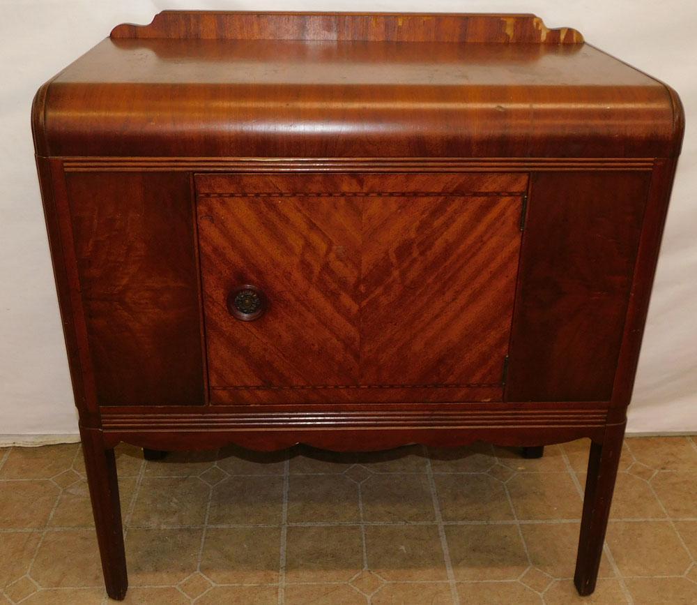Antique Walnut Waterfall 1 Drawer Server (1 of 4)