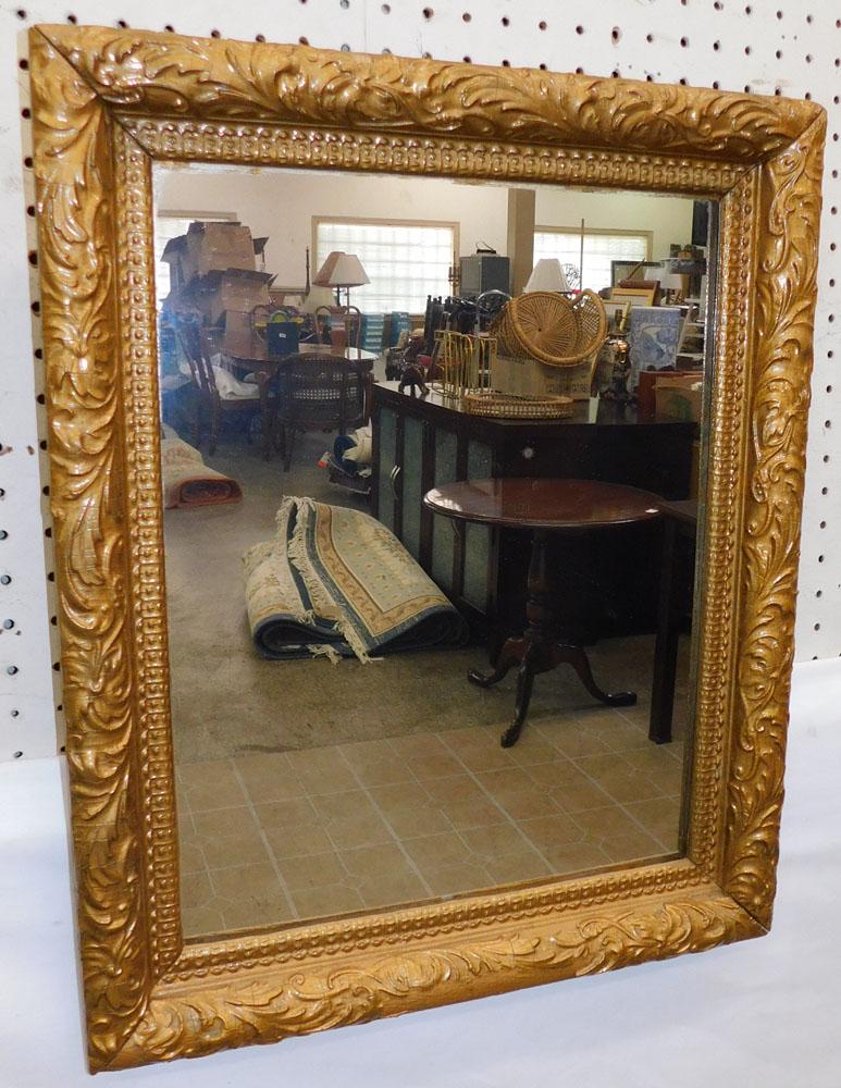 Antique Painted Frame Mirror (1 of 3)