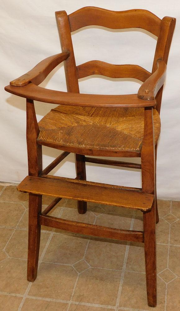 Antique Walnut French Style High Chair (1 of 3)