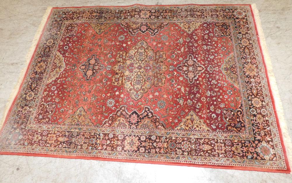 6' 2" x 4' 4" Machine Made Rug: 6' 2" x 4' 4" Machine Made Rug. ALL DESCRIPTIONS AND ANY CONDITION STATEMENT GIVEN BY LANGSTON AUCTION GALLERY ARE STRICTLY OPINIONS AND LANGSTON'S SHALL HAVE NO RESPONSIBILITY FOR ERRORS OR OMISSIONS