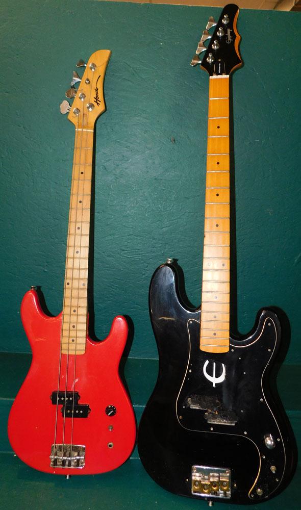 Vintage Gibson Epiphone Case & Hondo Base Guitar (1 of 5)