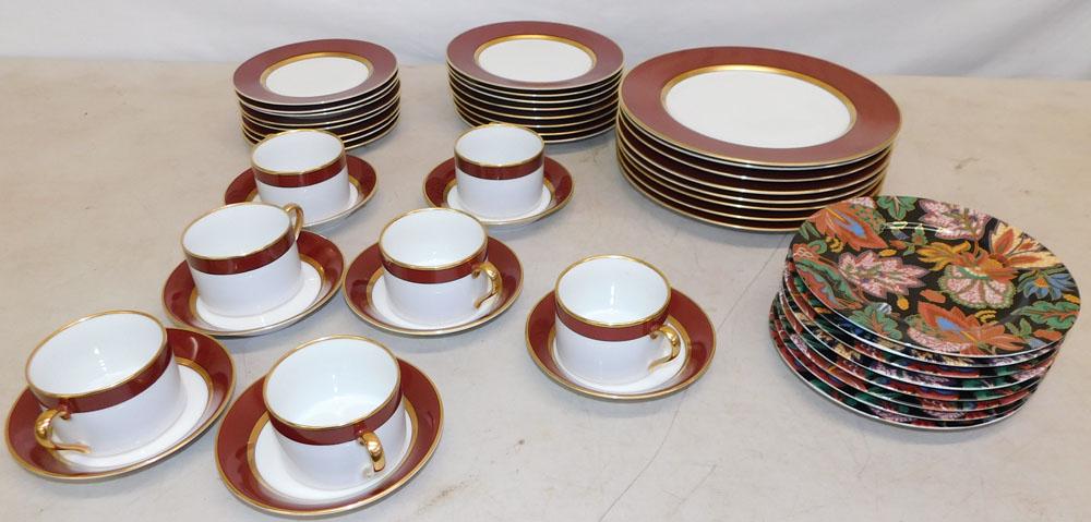 46 Pieces of "Kashmir" & "Renaissance" China by Fitz & Floyd: 46 Pieces of "Kashmir" & "Renaissance" China by Fitz & Floyd. ALL DESCRIPTIONS AND ANY CONDITION STATEMENT GIVEN BY LANGSTON AUCTION GALLERY ARE STRICTLY OPINIONS AND LANGSTON'S SHALL HAVE NO RESPONSI
