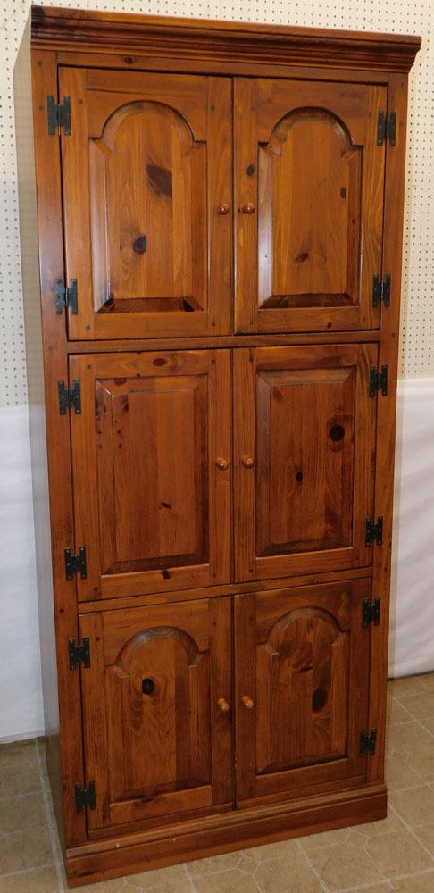 Pine 6 Door Cabinet (1 of 4)
