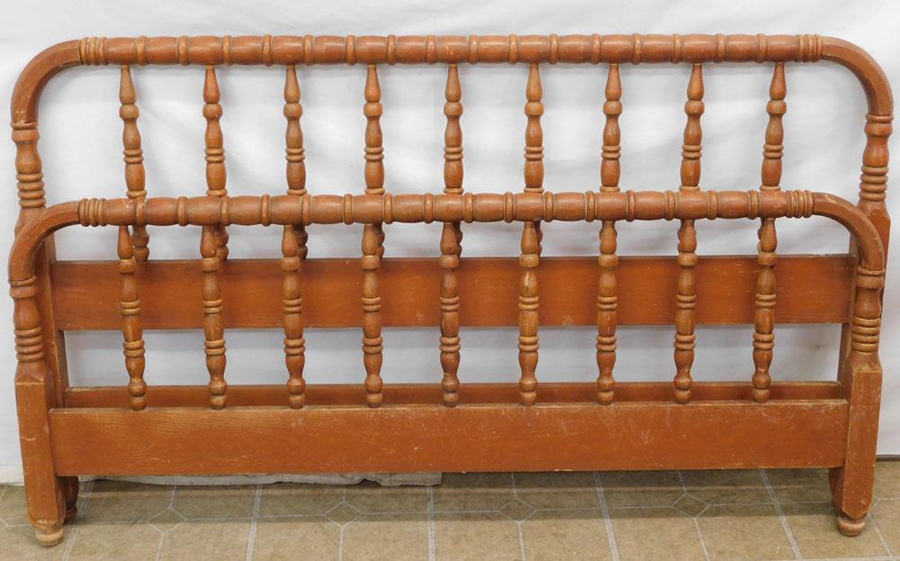 Maple Jenny Lind Style Bed with Rails (1 of 1)