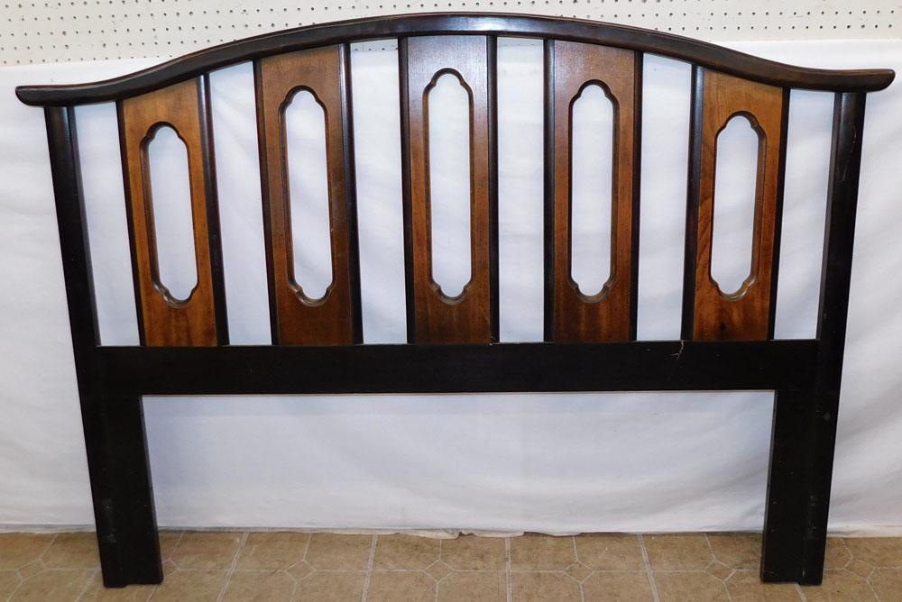 Walnut Full or Queen Size Headboard: Walnut Full or Queen Size Headboard . 64" x 46 1/4" ALL DESCRIPTIONS AND ANY CONDITION STATEMENT GIVEN BY LANGSTON AUCTION GALLERY ARE STRICTLY OPINIONS AND LANGSTON'S SHALL HAVE NO RESPONSIBILITY FOR