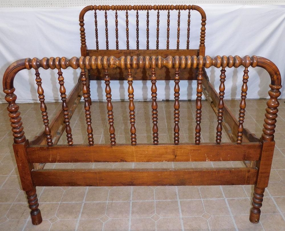 Walnut Jenny Lind Full Size Bed with Rails (1 of 3)