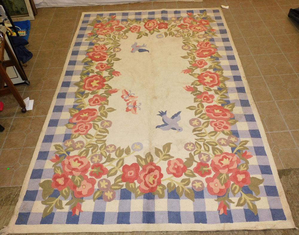 5' 6" x 8' 4" Hook Rug (1 of 4)