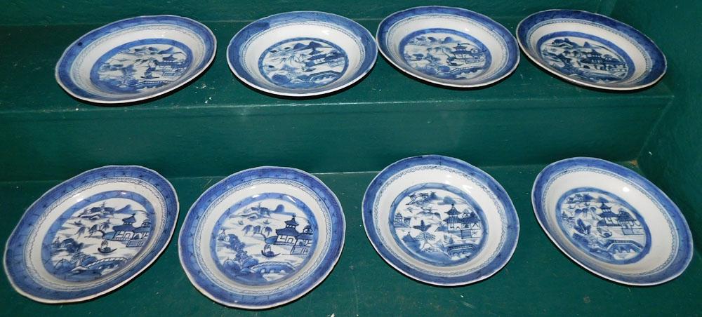 8 19th C Canton Bowls (1 of 5)