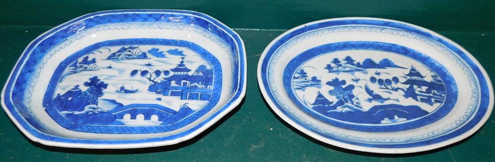 Canton Oval Platter & Canton Serving Bowl (1 of 4)