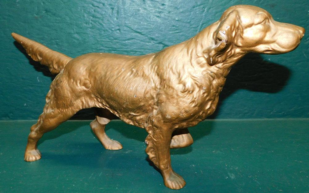 Antique Painted Cast Iron Irish Setter (1 of 3)