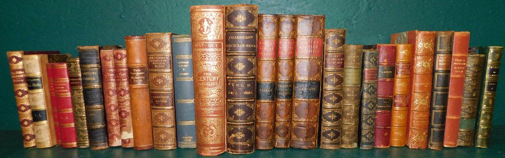 26 Mixed Antique Leather Bound Books (1 of 10)