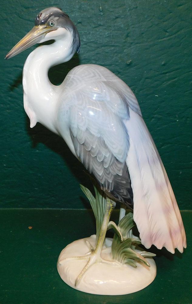 Porcelain Crane Figure by Rosenthal (1 of 5)