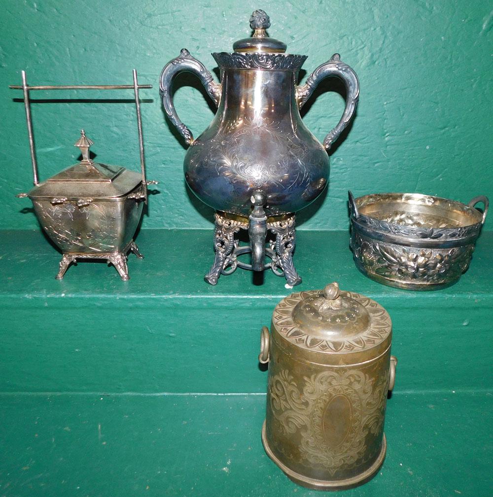 4 Piece Victorian Silverplate Lot (1 of 3)