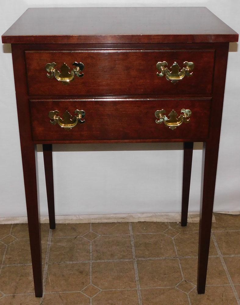 Cherry 2 Drawer Night Stand (1 of 4)