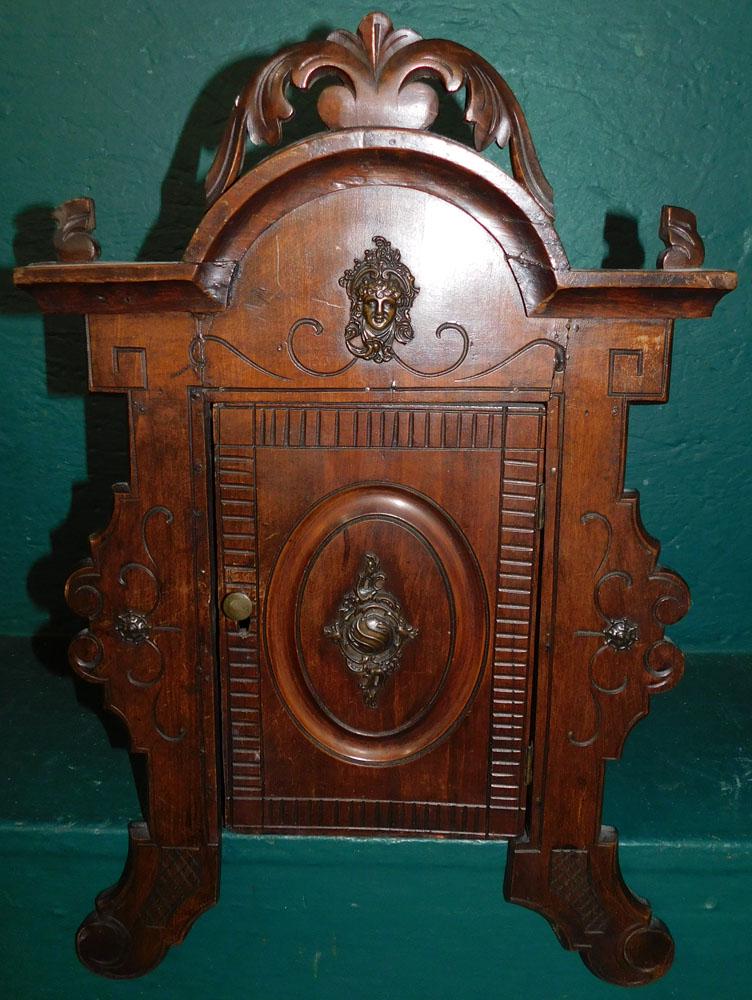 Walnut Victorian Reliquary: Walnut Victorian Reliquary . 13 1/2" X 20 1/2"