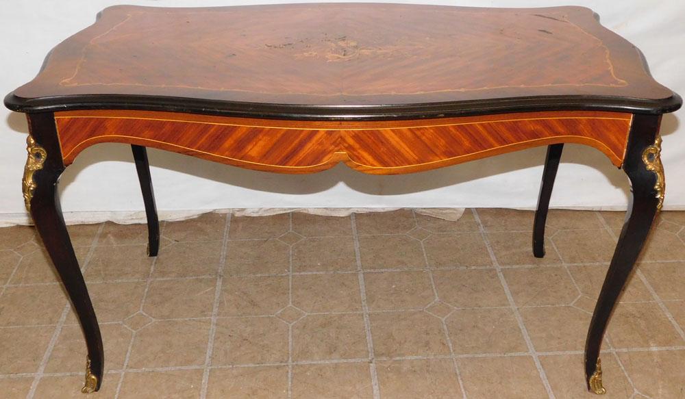 Rosewood Ebonized & Bronze Mounted French Coffee Table (1 of 5)