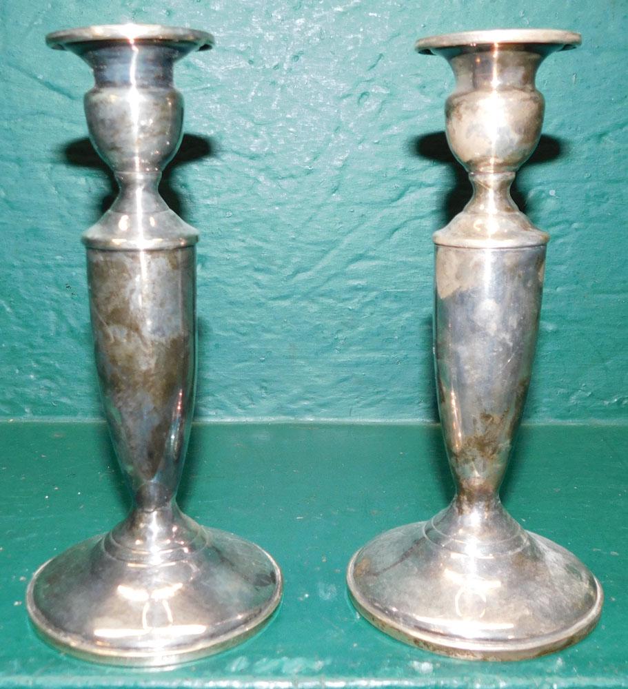 Pair Sterling Weighted Candlesticks (1 of 2)